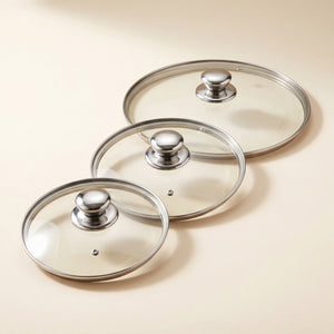 3 Couvercles verre